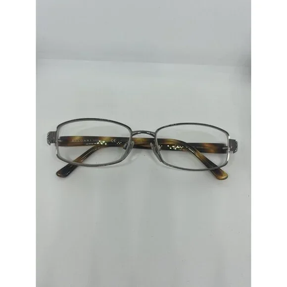 Bvlgari Eyeglasses Brown Silver Color 278-B 53-16 For Unisex USED Made In Italy - Picture 7 of 7